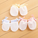 Elastic summer baby gloves made of ice silk, anti-scratch, suitable for ages 0–12 months