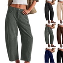 Women's Loose Straight Corduroy Trousers – European & American Style