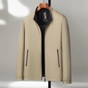 Men's Practical Casual Jacket with Stand Collar