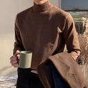 Men’s Warm Long Sleeve Mock Neck Sweater