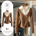 Luxury Unique Knitted Blouse