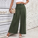 High Waist Wide-Leg Casual Pants