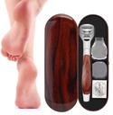 Portable Callus Remover with Wooden Handle – For Dead Skin and Cuticle Removal