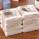 Double-headed cotton swabs for household, hygiene, and makeup use — disposable