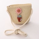 Kids’ Summer Straw Crossbody Bag