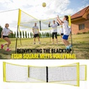 PE Standard Volleyball Net with Four-Sided Reinforced Edging