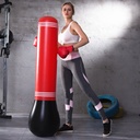 Inflatable boxing column and sandbag for training and fitness
