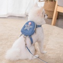 Polyester Chest Harness with Dog Leash