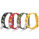 Reflective Pet Collar with Bone-Shaped Tag and Bell for Cats and Dogs