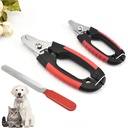 Stainless steel pet nail clipper in large and small sizes
