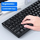 لوحة مفاتيح سلكية بمنفذ USB مناسبة للابتوب والاستخدام المكتبي والمنزلي