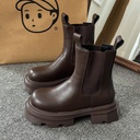 Girls’ High-Leg Warm Leather Boots