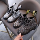 Girls’ High-Leg Martin Boots with Side Zipper