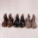 حذاء أطفال بتصميم كلاسيكي ولون سادة