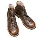 Men’s high-top genuine leather boots with an elegant British casual design