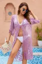 Women’s Lace-Embroidered Beach Cover-Up