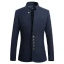 Men’s Slim-Fit Jacket with a Small Collar