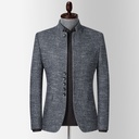 Men’s Wool Jacket with a Stand Collar