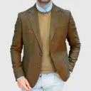 Men’s Casual Tailored Jacket with an Elegant Style
