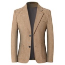 Solid-color casual jacket with a light luxury style