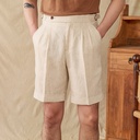 Linen Breathable Shorts Lightweight Italian All-match Casual Pants In Naples