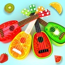 Children's Educational Toys Mini Can Play Ukulele Fruit Musical Instruments