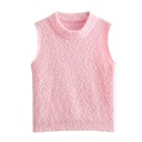 All-match Round Neck Sleeveless Knit Vest Vest For Women
