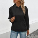 Women's Fashion Casual Hooded Pullover Pocket Sweatshirt