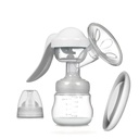 Wide mouth manual breast pump