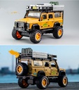 Alloy car model sound and light pull back off-road vehicle