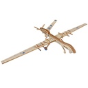 Military model reconnaissance plane wooden puzzle