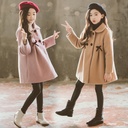 Mid-length princess western style woolen coat