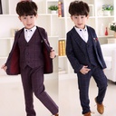 Three-piece suit, vest, pants, children's wear