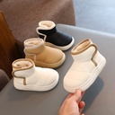 Winter Solid Color Children's Shoes Plus Velvet Snow Boots