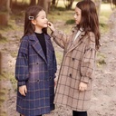 Girls' Woolen Coats For  Big Children's Woolen