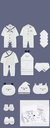 An elegant and charming set for newborns 