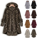 European and American button hooded plush top