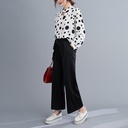 Women Loose Small Shirt Casual Pants Two-Piece Suit