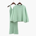 Two-piece knitted skirt