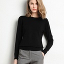 Pullover Long Sleeve Round Neck Half High Collar