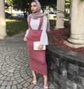 تنورة واسعة للمحجبات بأسلوب شرق أوسطي