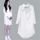 Oversized Shirt Loose Shirt Mid-length Shirt