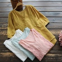 Women's solid color shirt