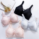 Pregnancy Breastfeeding Bra Front  Steel Ring Lace Gather Type