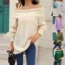 Women's Mid-length Large Lapel Knitted Sweater Dress