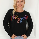 Women's Letter Printed Warm Thickened Sweater