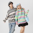 Knitwear Coat Couple Wear Round Neck Sweater