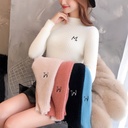Half High Neck Mink Fleece Sweater