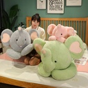 Large Sweater Lying Elephant Throw Pillow Plush Toy Doll