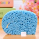 Cartoon Paddle Cotton Baby Bath Sponge Color Shaped Absorbent